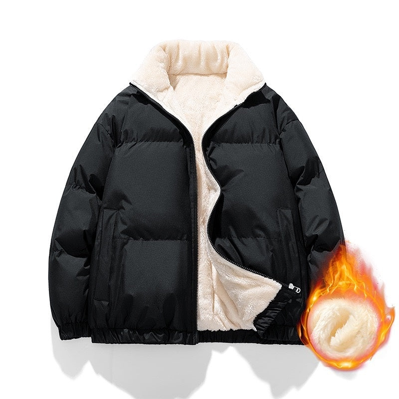 겨울따뜻한양털하이넥패딩기능성방수방풍숏잠바베이잉