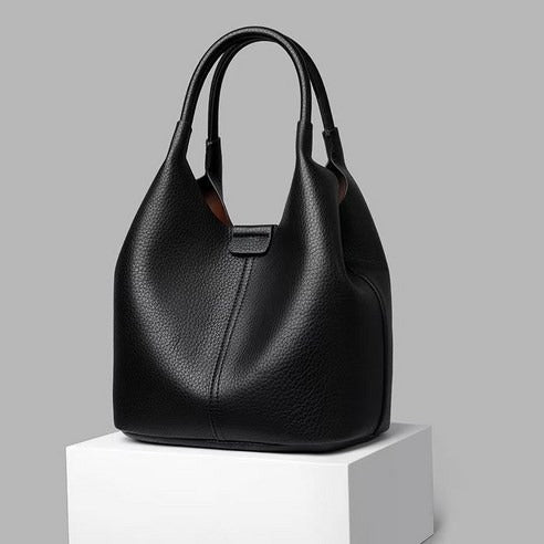 부드러운 소가죽 버킷백 여성 투웨이 토트백 숄더백 핸드백 여자 데일리 가방 크로스백